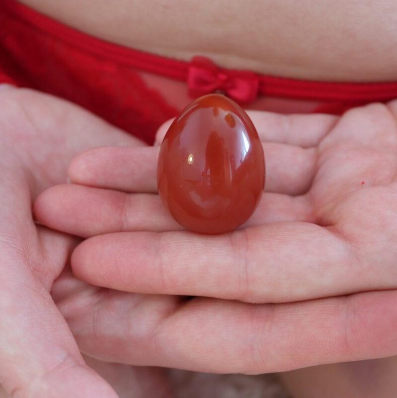 Röd Karneol Yoniägg