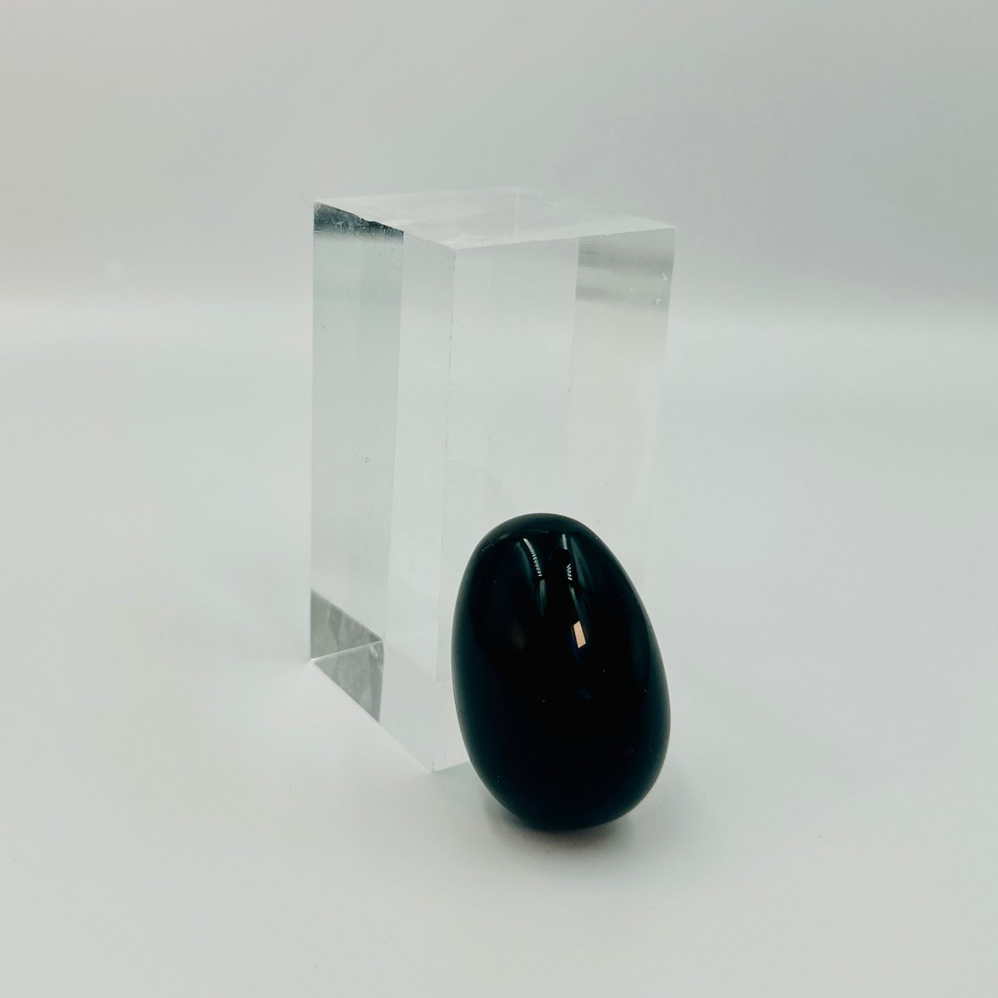 Svart Obsidian Yoniägg