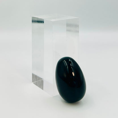 Svart Obsidian Yoniägg