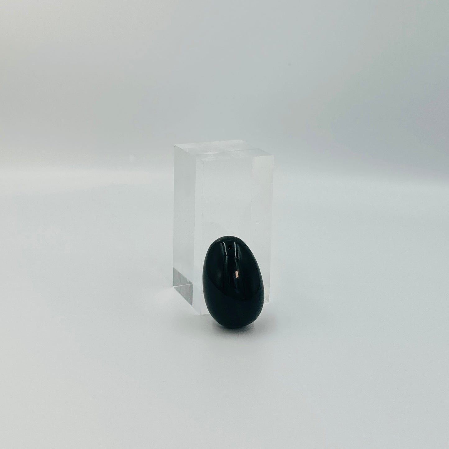 Svart Obsidian Yoniägg