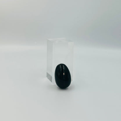 Svart Obsidian Yoniägg