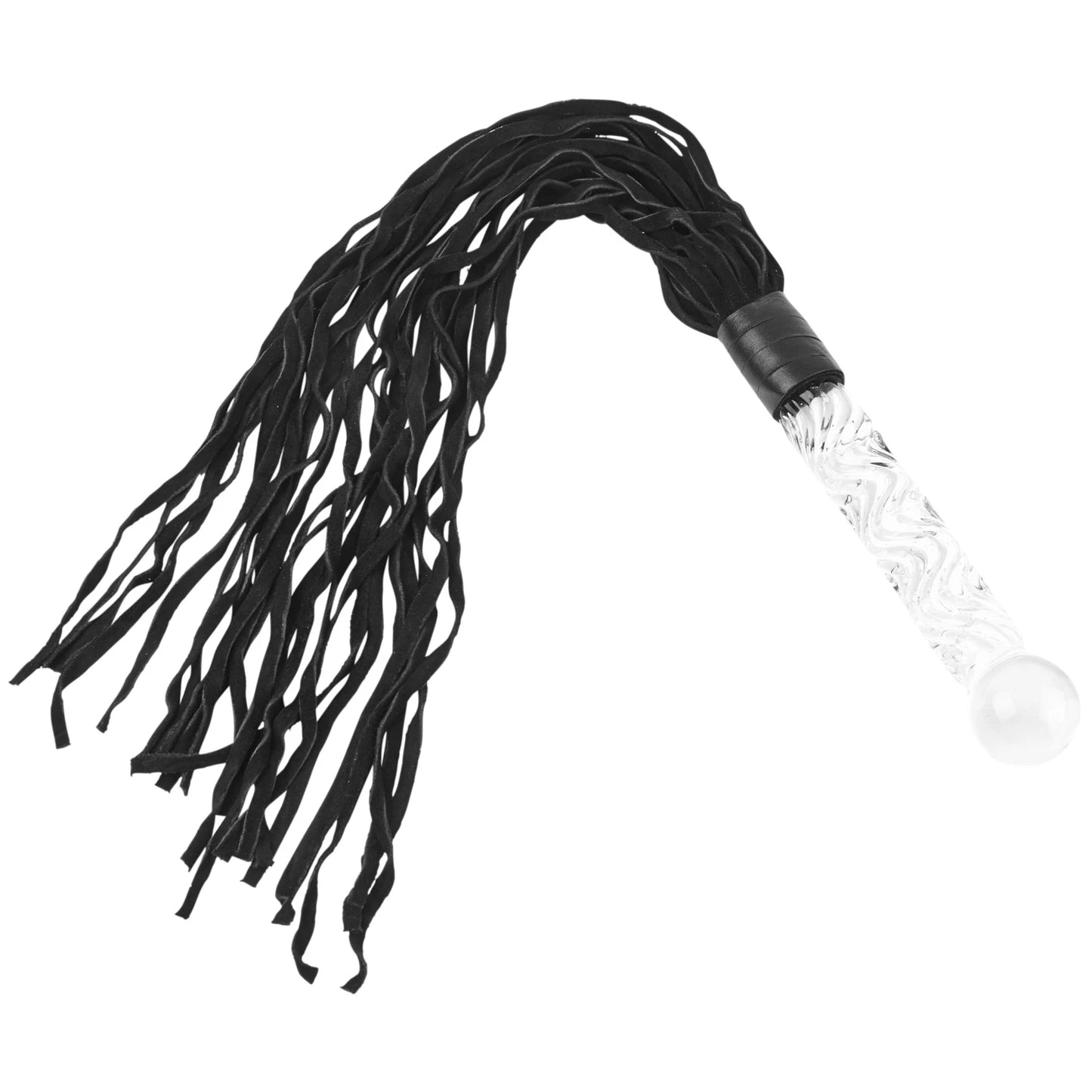 Titan XL Glasdildo Lyxig Flogger Piska